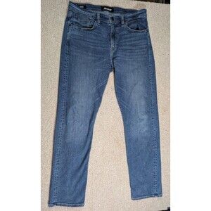 Revtown Automatic Jeans Mens 32x30 Blue Stretch Slim Straight Comfort